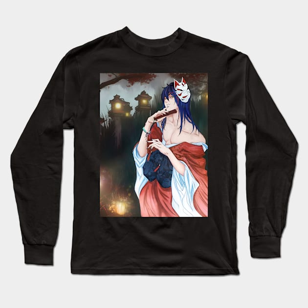 Youkai Long Sleeve T-Shirt by Komataguri